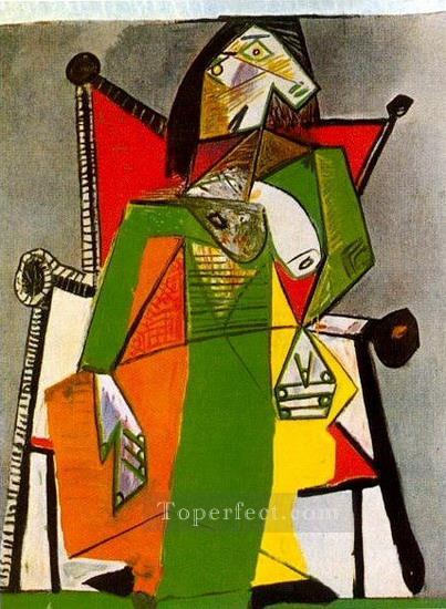Mujer sentada en un sillón 2 1941 Pablo Picasso Pintura al óleo